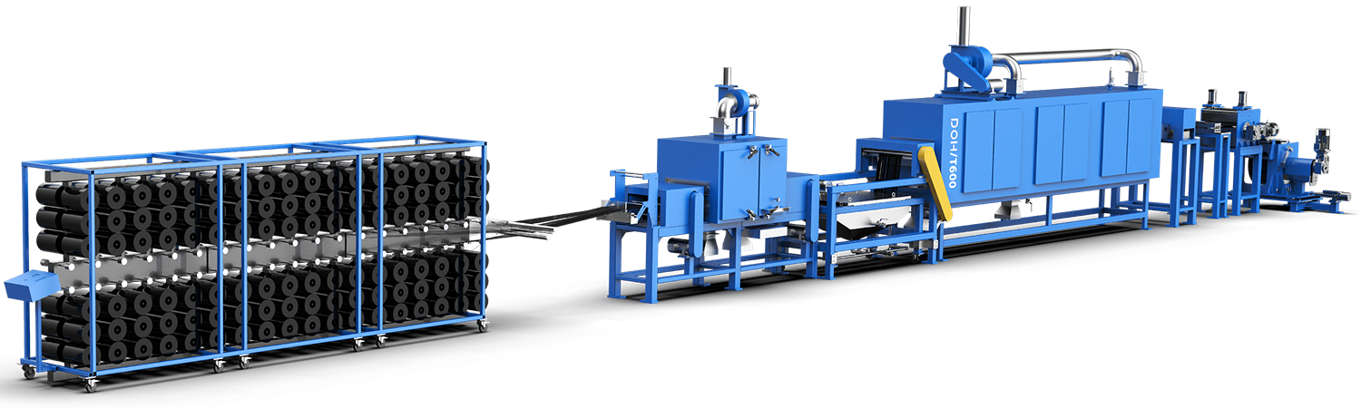 热塑&湿法 <br />连续性碳纤维增强单向预浸料生产线